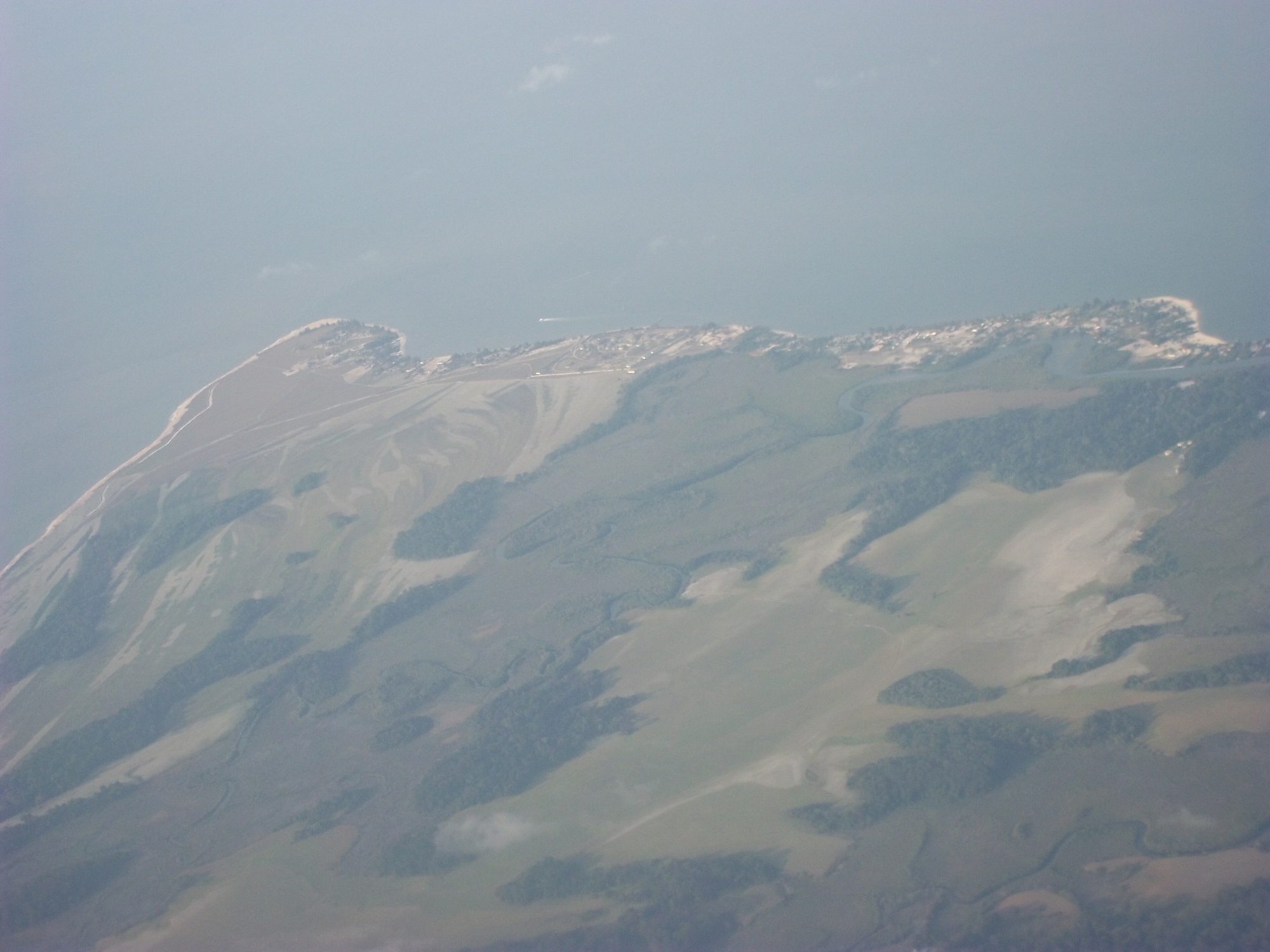 Pointe Denis from the air