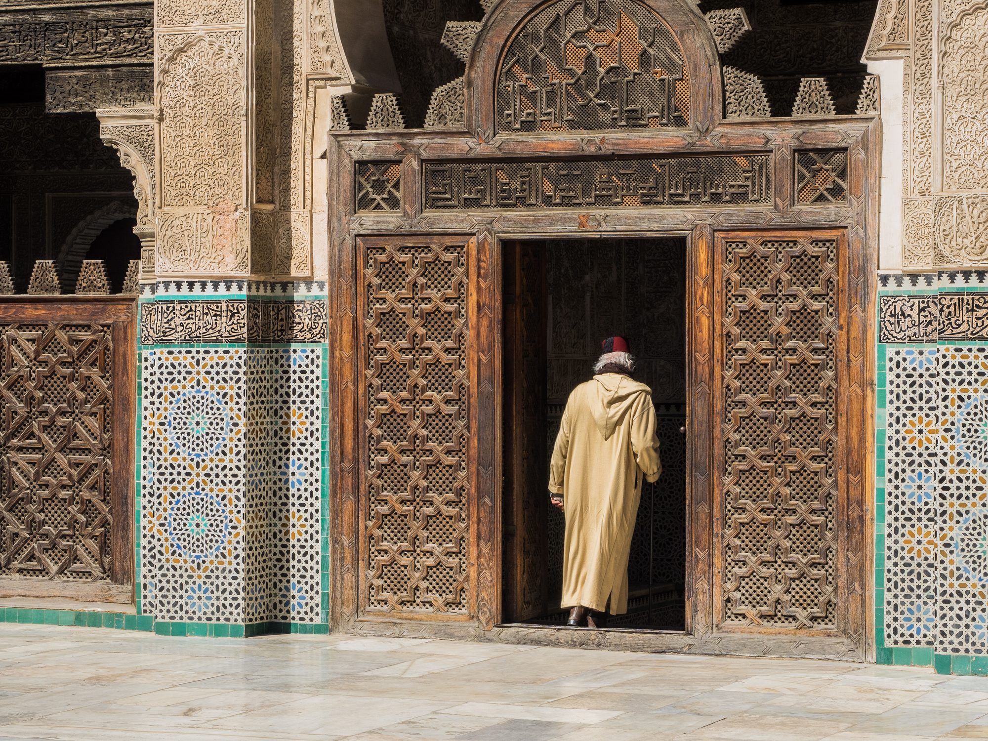 Bou Inania Madrasa courtyard, Fez