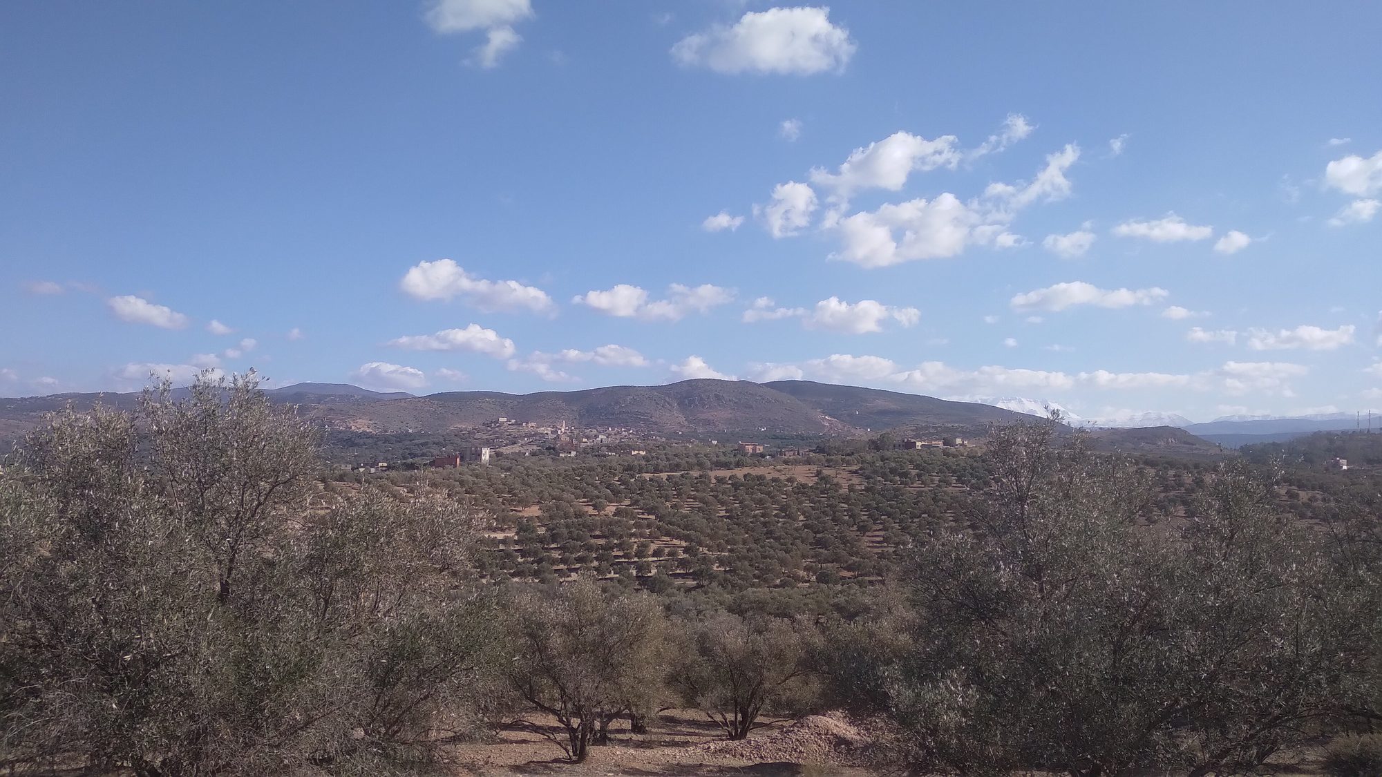 Scattered villages of the High Atlas at Imlil