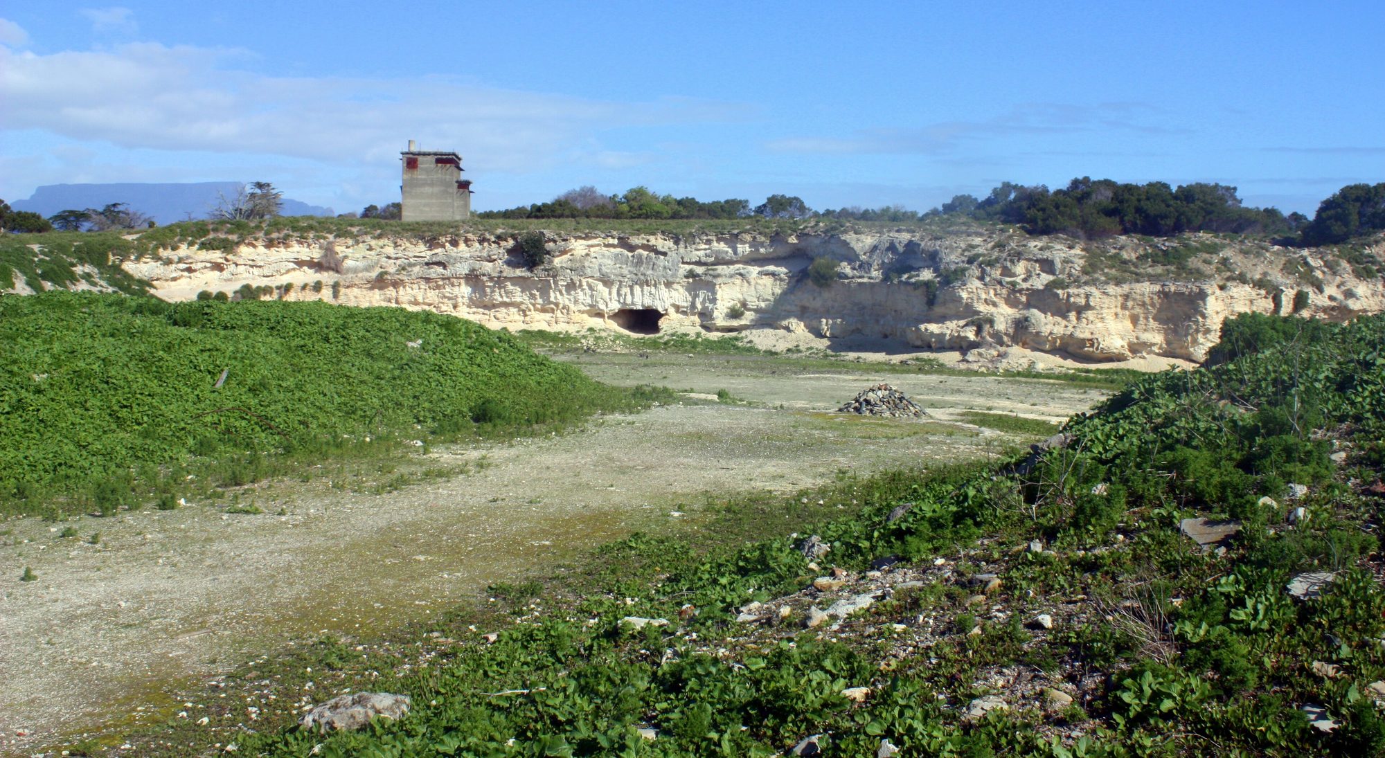 Limestone quarry, Robben Island