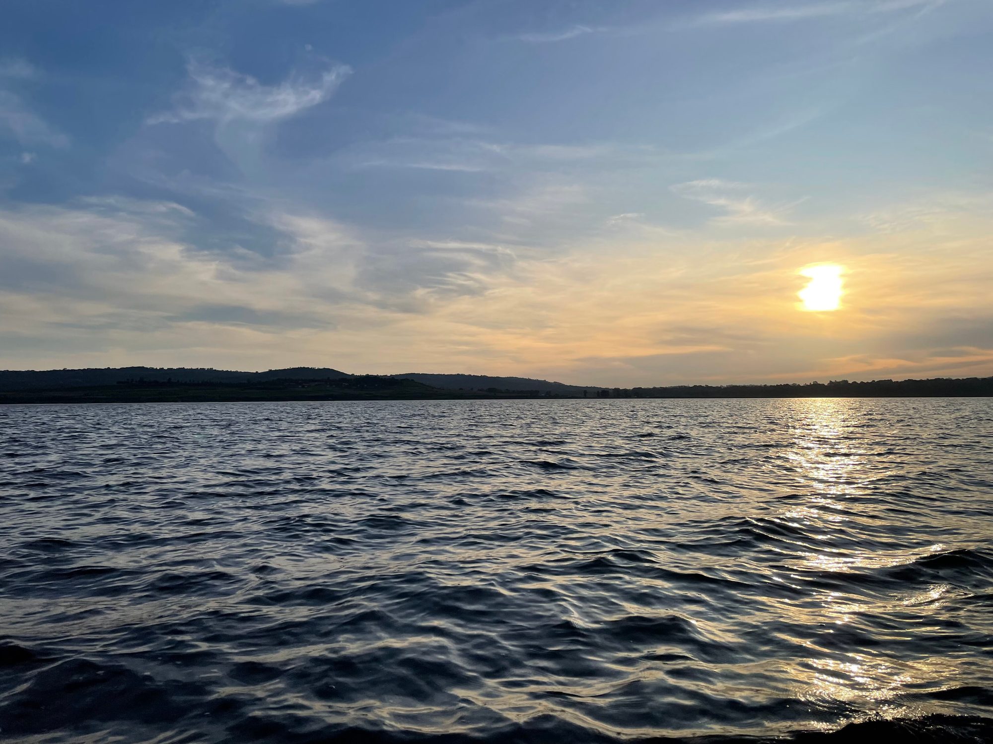 Sunset on the River Nile at Jinja