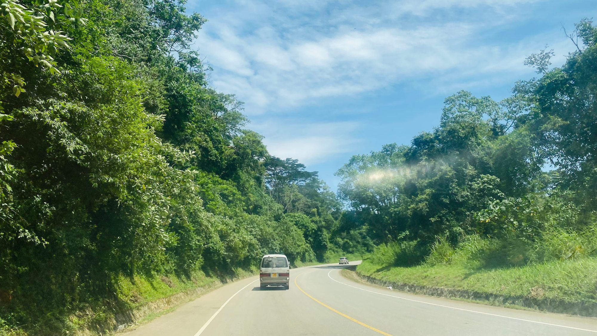 Road through Kibale National Park